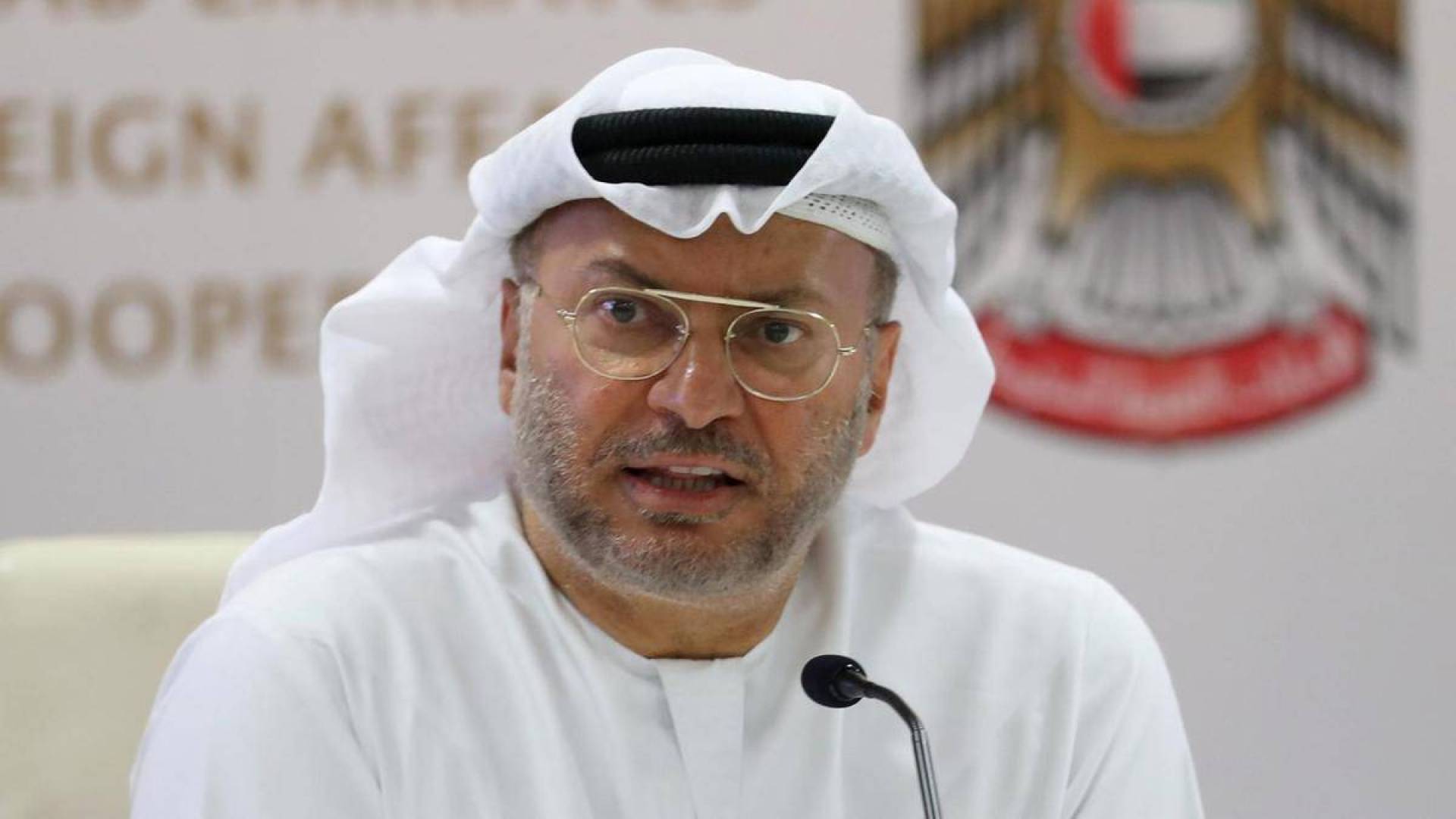 قرقاش يبحث مع بيدرسون العملية السياسية في سوريا