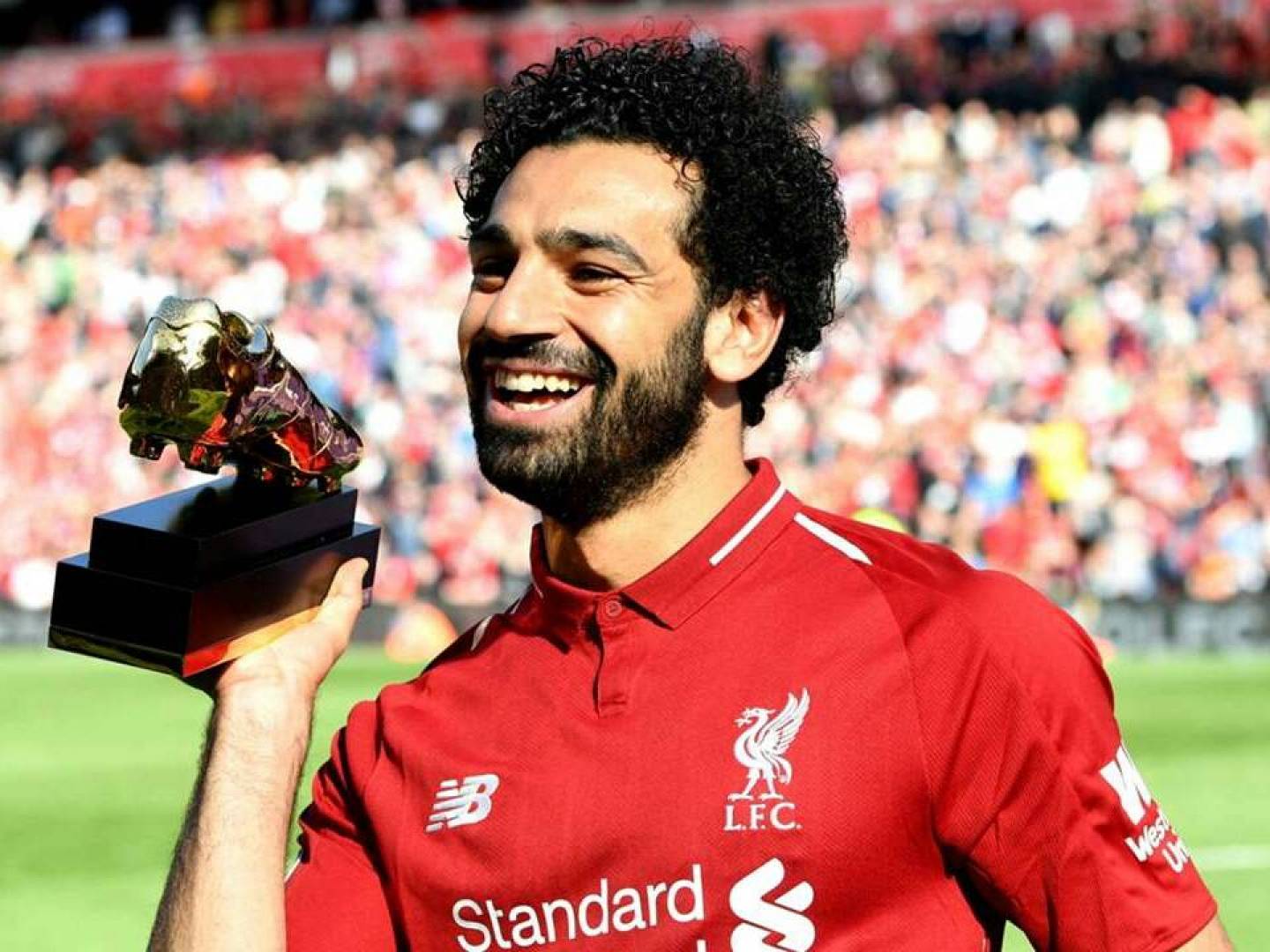 أديداس تقدم حذاء ذهبي خاص للفرعون المصري محمد صلاح