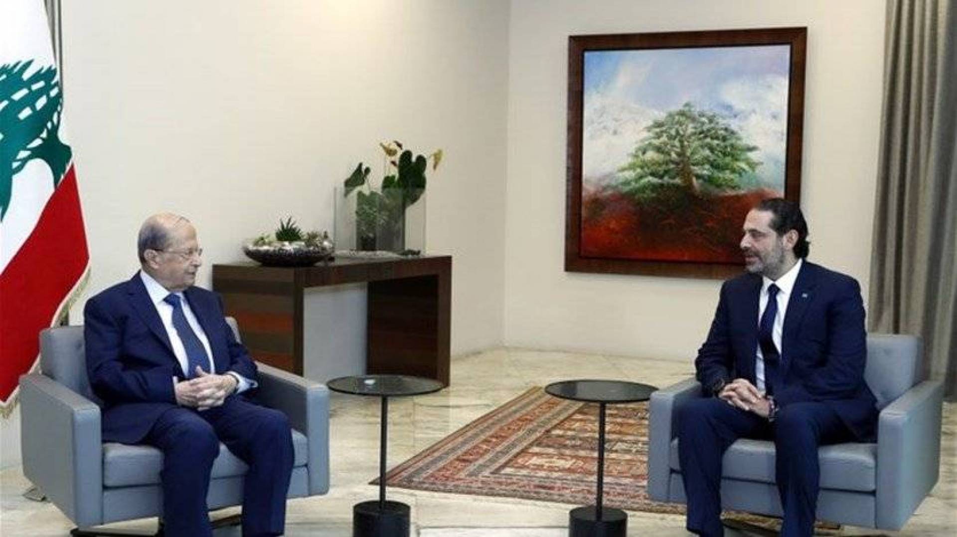 لقاء سعد الحريري وميشال عون وأجواء ايجابية