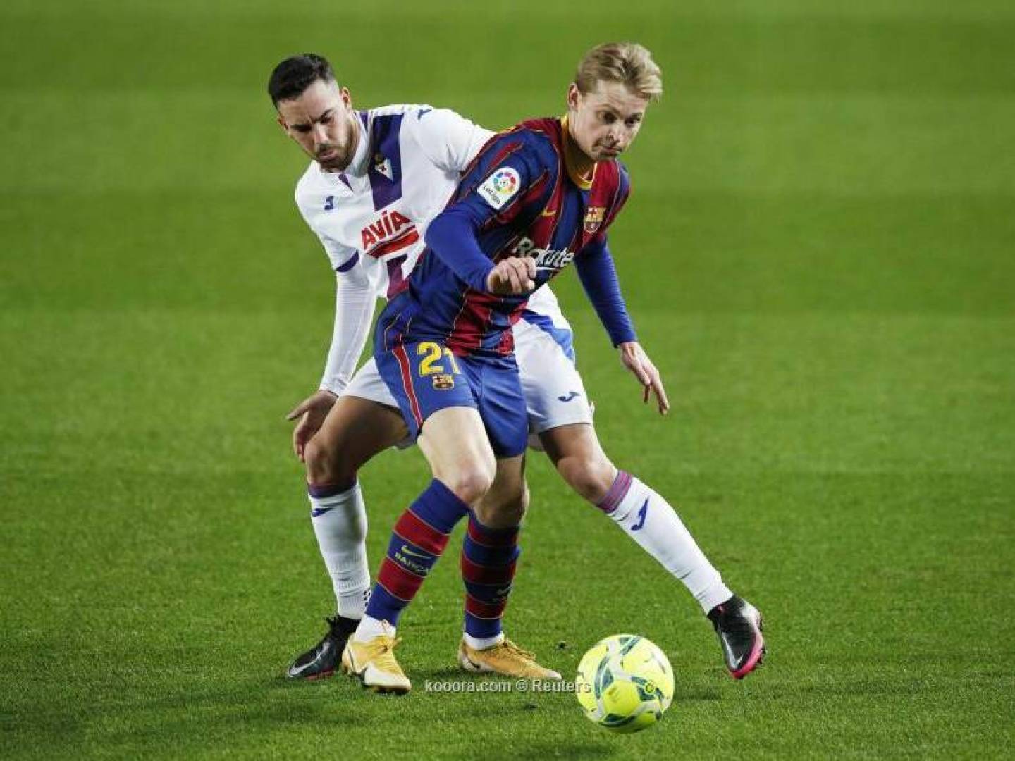 برشلونة بغياب ميسي  يسقط بفخ التعادل مع إيبار .. فيديو 