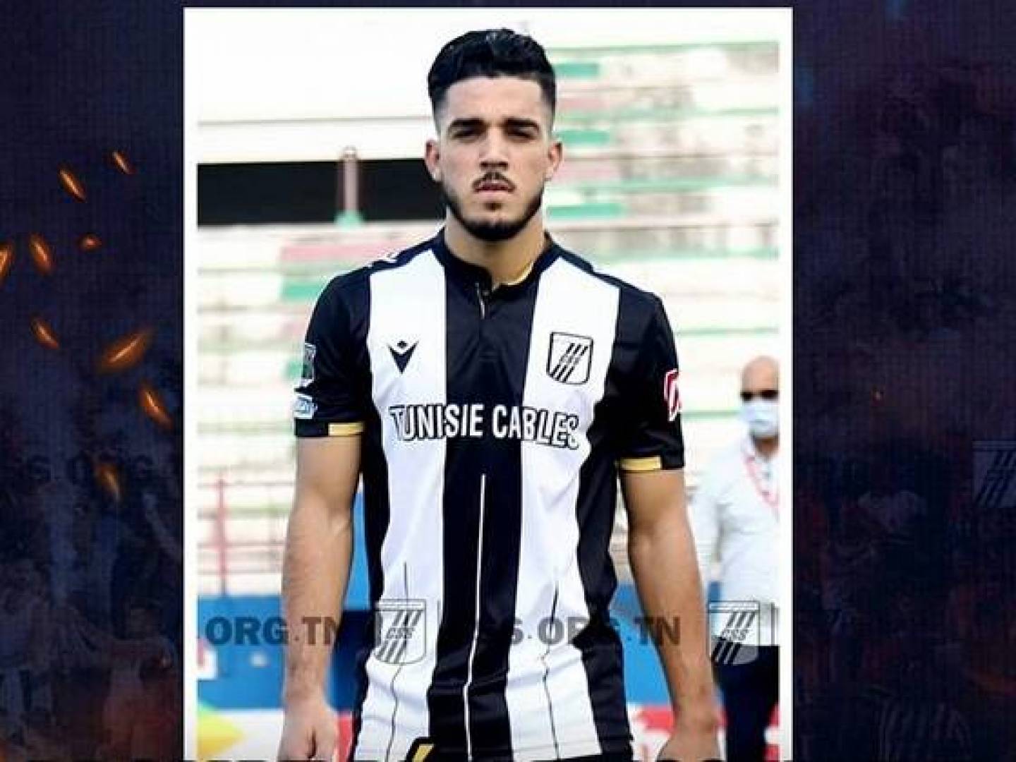اللاعب التونسي عزمي غومة مصابا بفيروس كورونا المستجد 