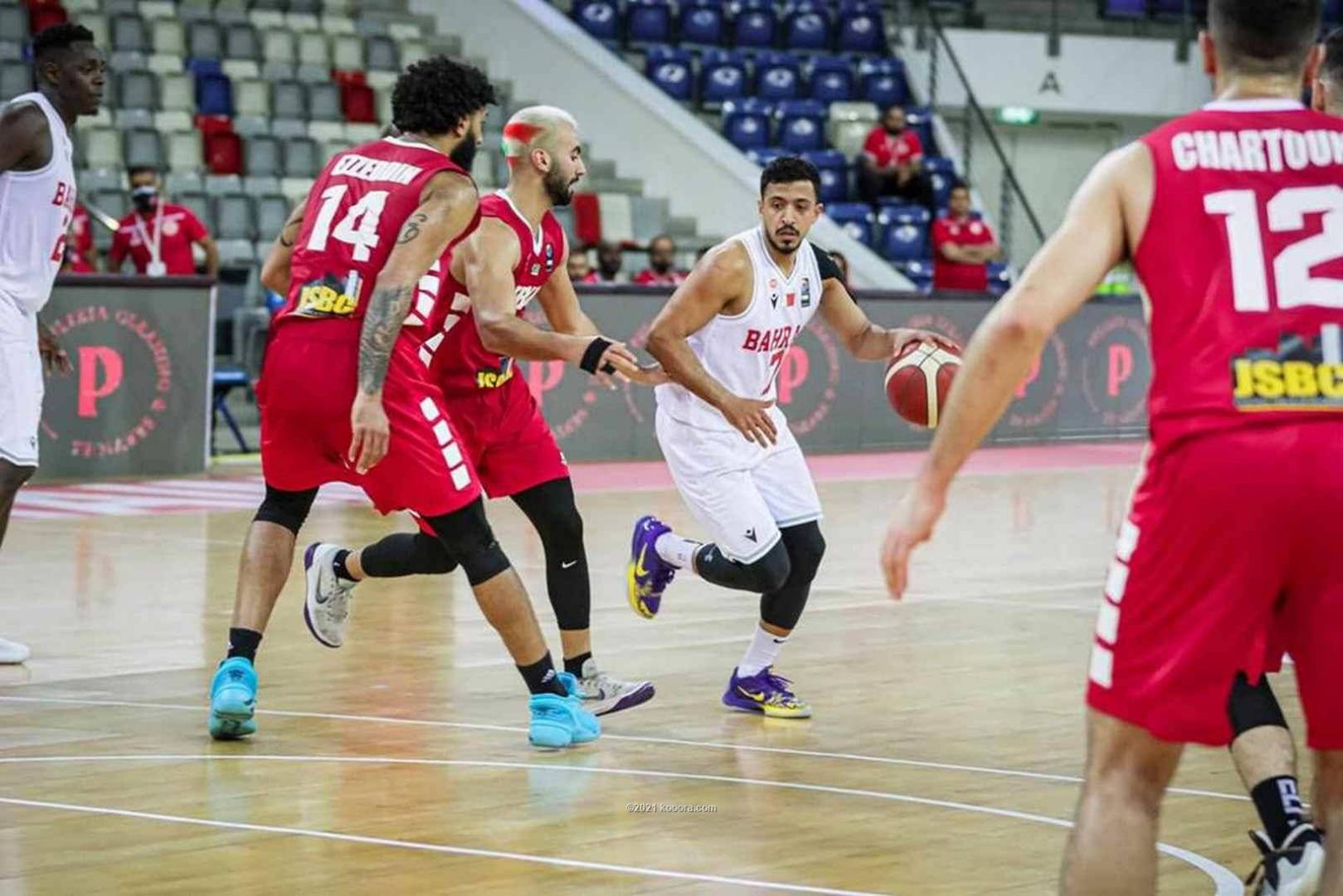 بالصور منتخب لبنان يفوز على مضيفه منتخب البحرين في التصفيات الآسيوية بكرة السلة 