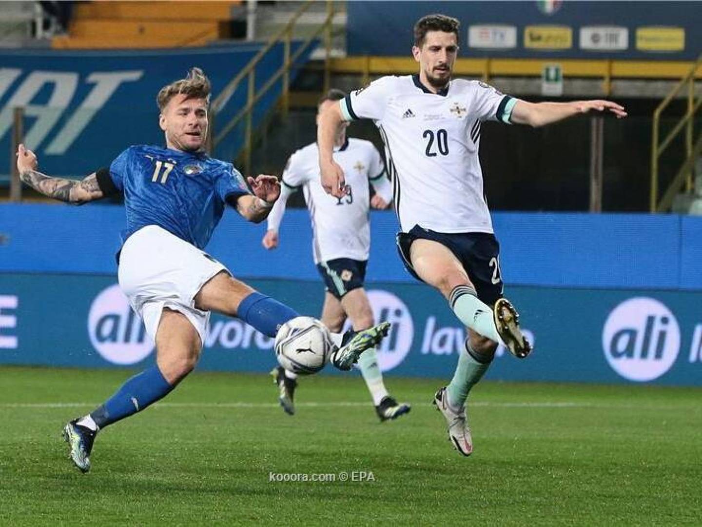 بالفيديو إيطاليا تكرم ضيافة أيرلندا الشمالية في افتتاح تصفيات كأس العالم 