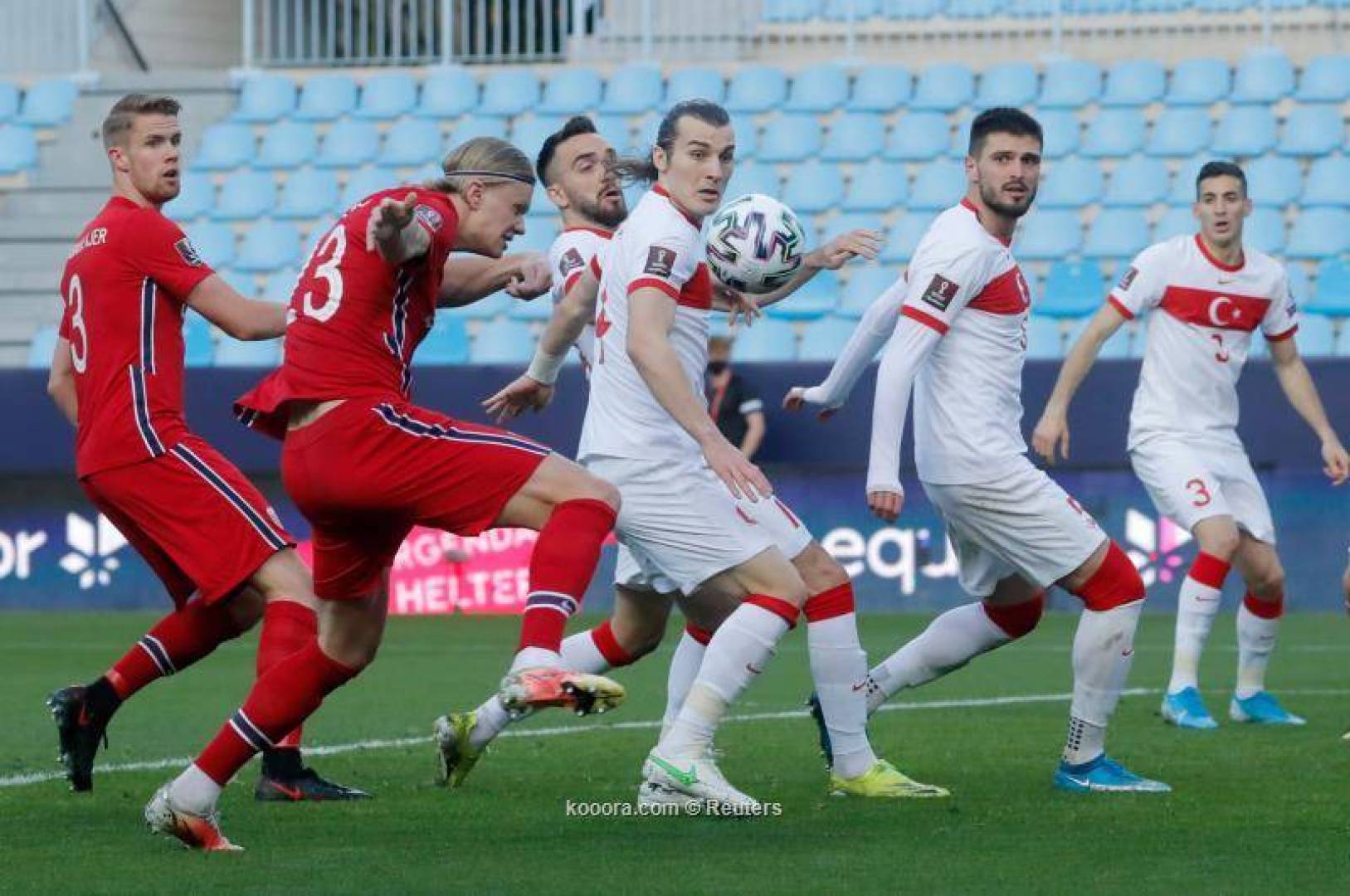المنتخب التركي يكتسح النرويج في تصفيات كأس العالم.. فيديو 