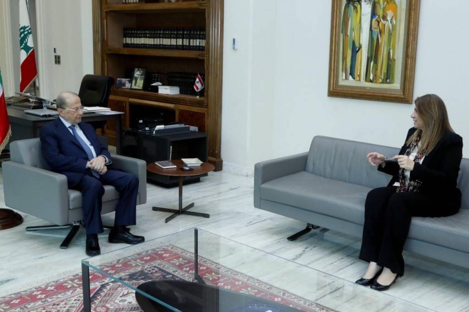 عون يدعو نجم لتسريع عمل المحاكم ومسار التدقيق الجنائي