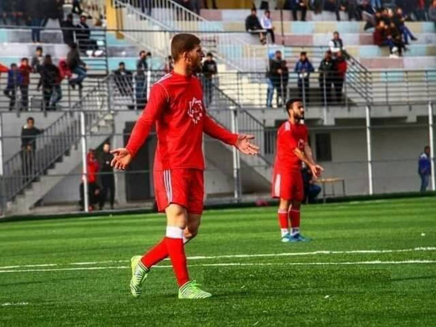 استشهاد اللاعب الفلسطيني معاذ الزعانين بالغارات الإسرائيلية على بيت حانون 