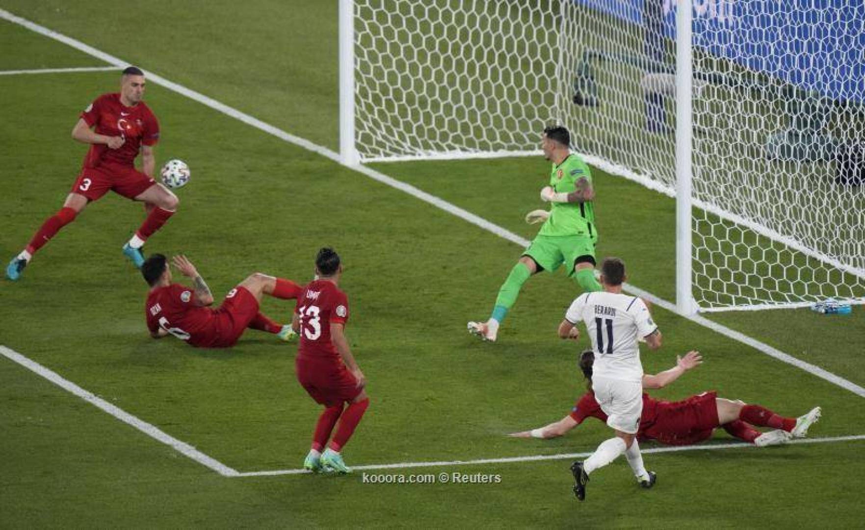 إيطاليا تقسو على تركيا بثلاثية في يورو2020  .. فيديو 