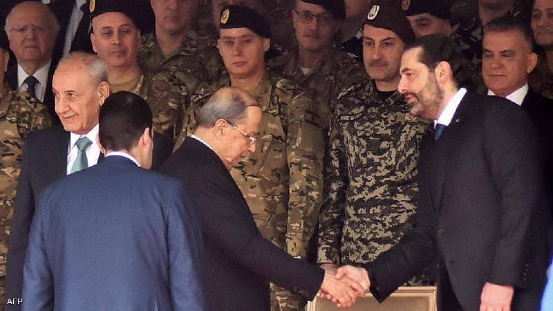 رئيس الجمهورية ميشال عون مع زعيم تيار المستقبل سعد الحريري