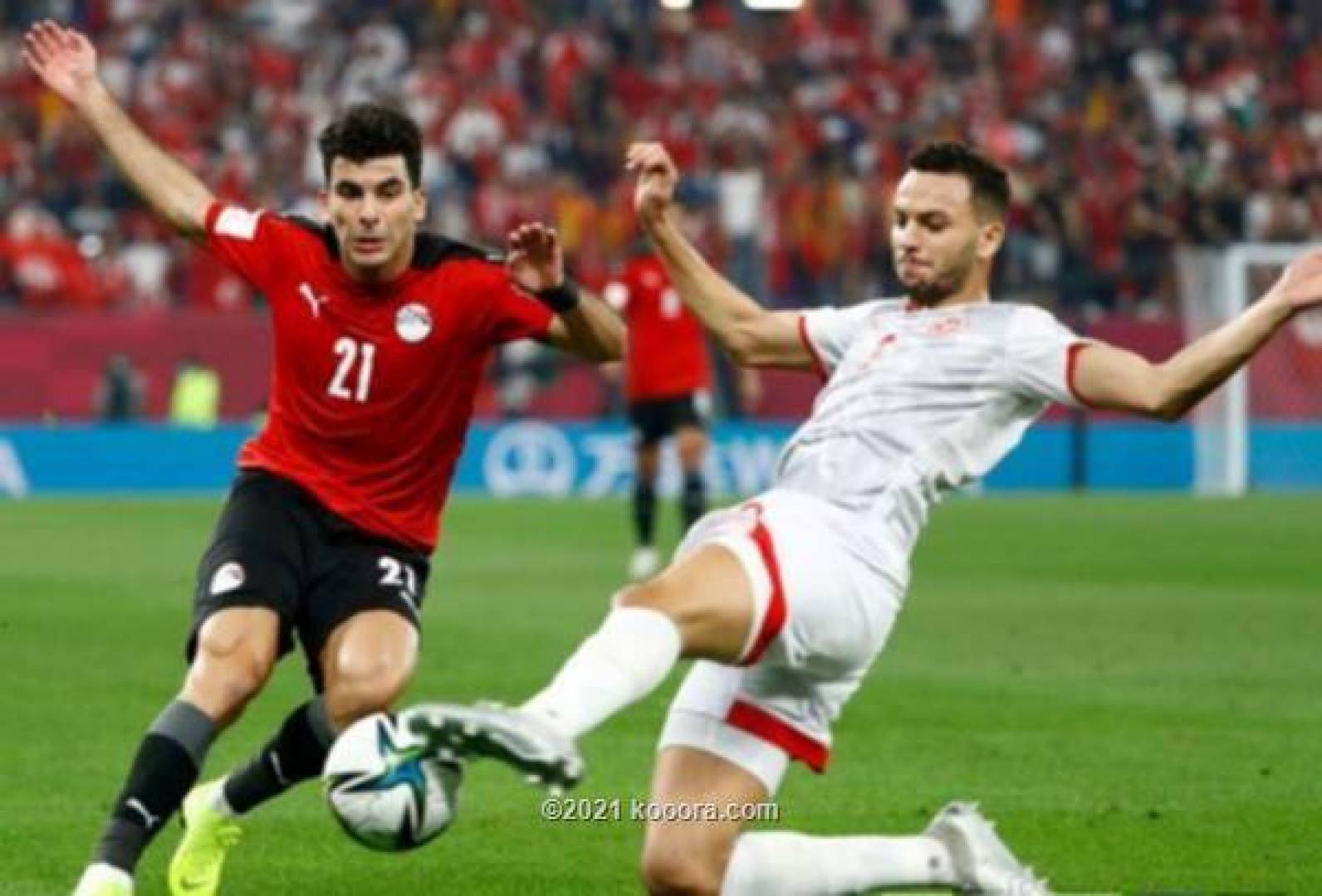 بالصور والفيديو تونس تفوز على مصر بنيران قاتلة وصديقة وتتأهل لنهائي كأس العرب