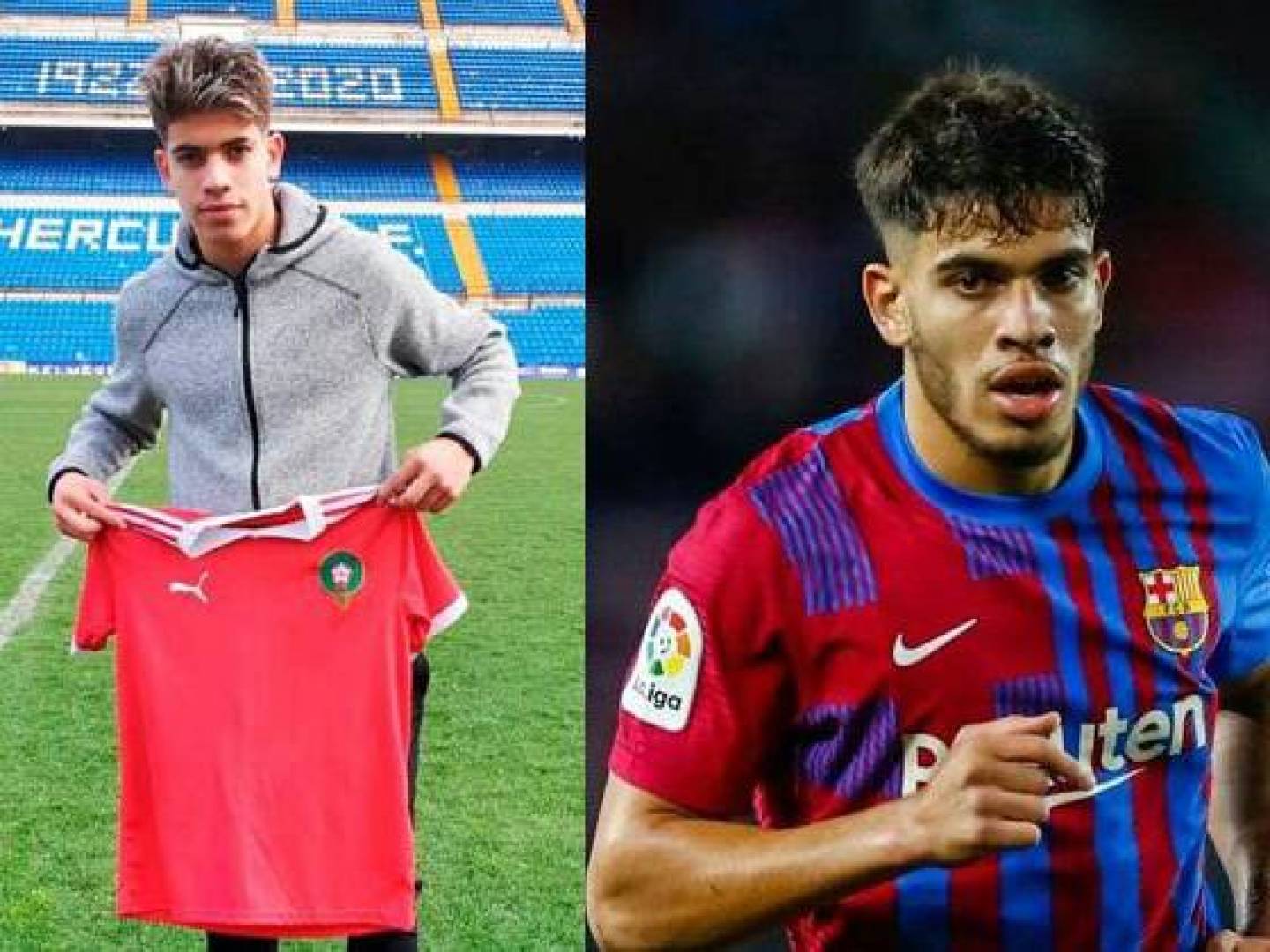 صورة نجم برشلونة الصاعد عبد الصمد الزلزلوي بقميص منتخب المغرب تثير التكهنات والتوقعات