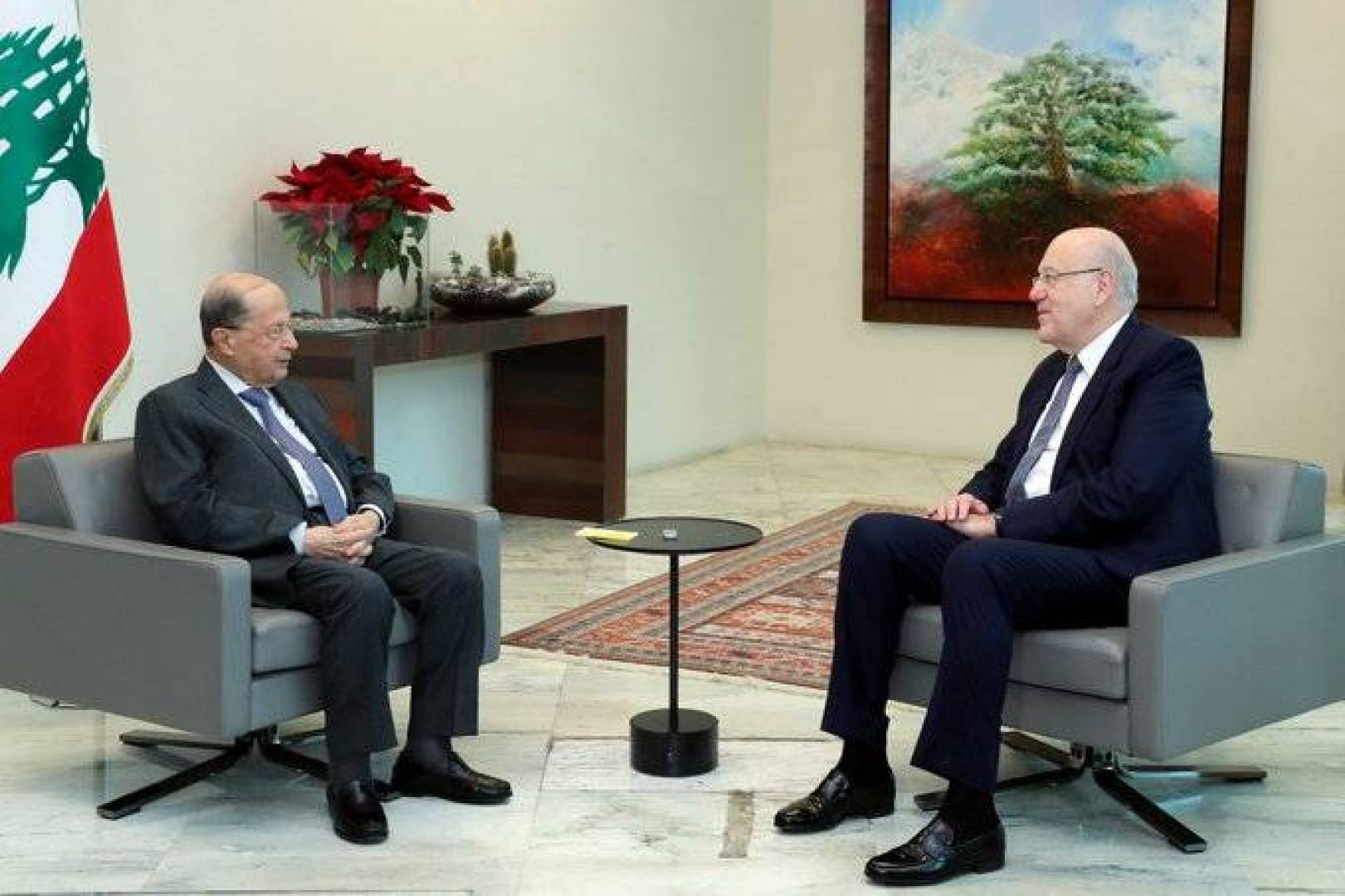الرئيس ميقاتي بعد لقاء الرئيس عون: ستتم دعوة مجلس الوزراء فور تسلم الموازنة العامة خلال يومين