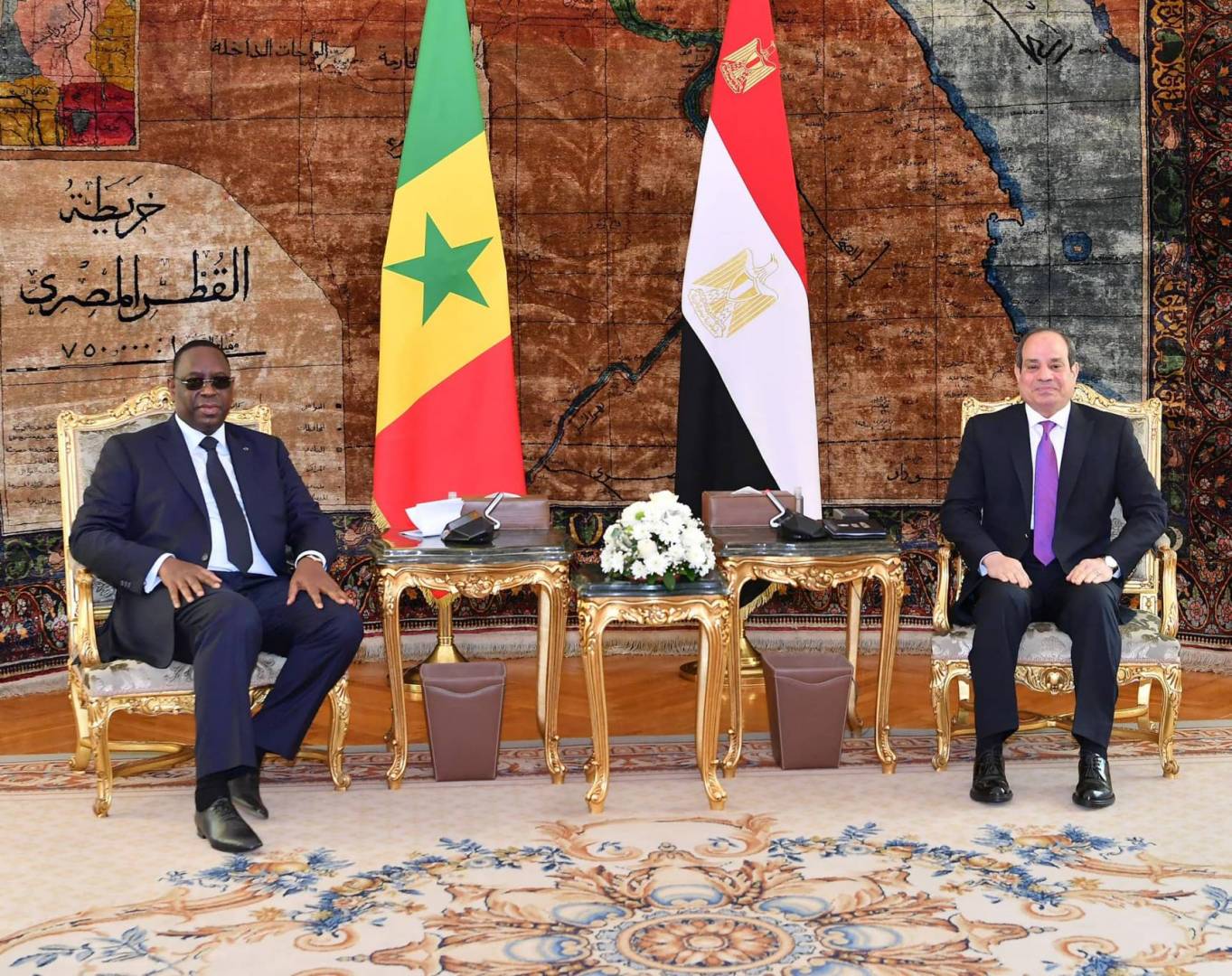 الرئيس السيسي يبحث ملفات التعاون مع رئيس السنغال وتوافق حول سد النهضة