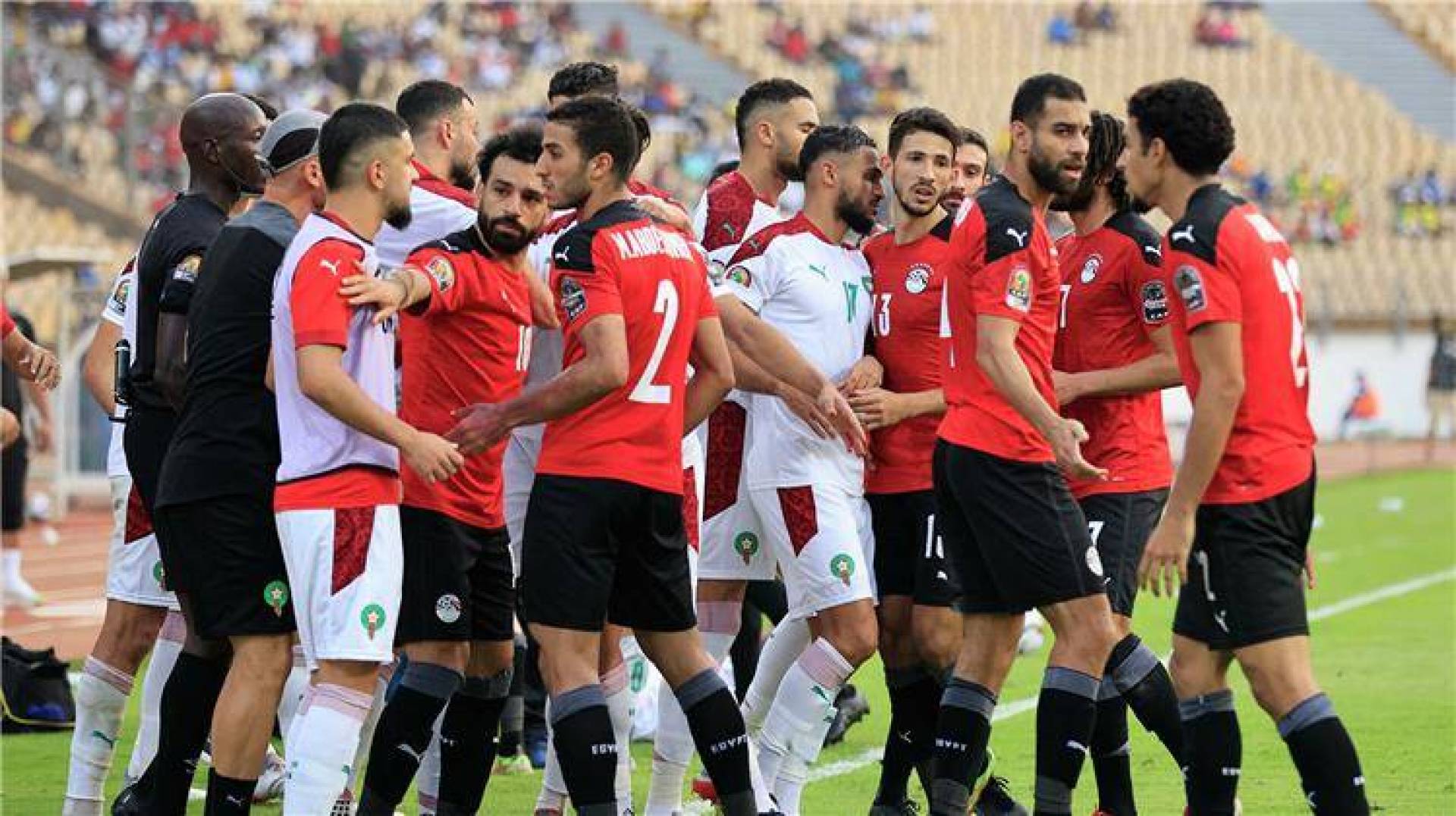 غرامات مالية وإيقاف عقوبات جديدة بفرضها الكاف على منتخبي مصر والمغرب في كأس أمم إفريقيا 