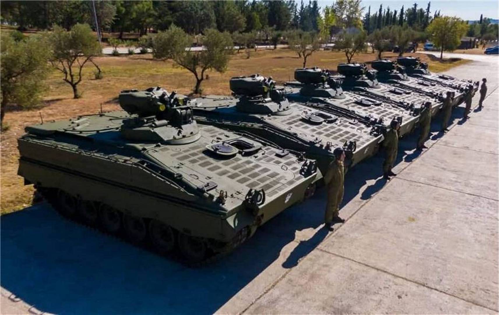 تسليم أول ست مركبات مدرعة ألمانية من طراز Marder 1A3 إلى الجيش اليوناني