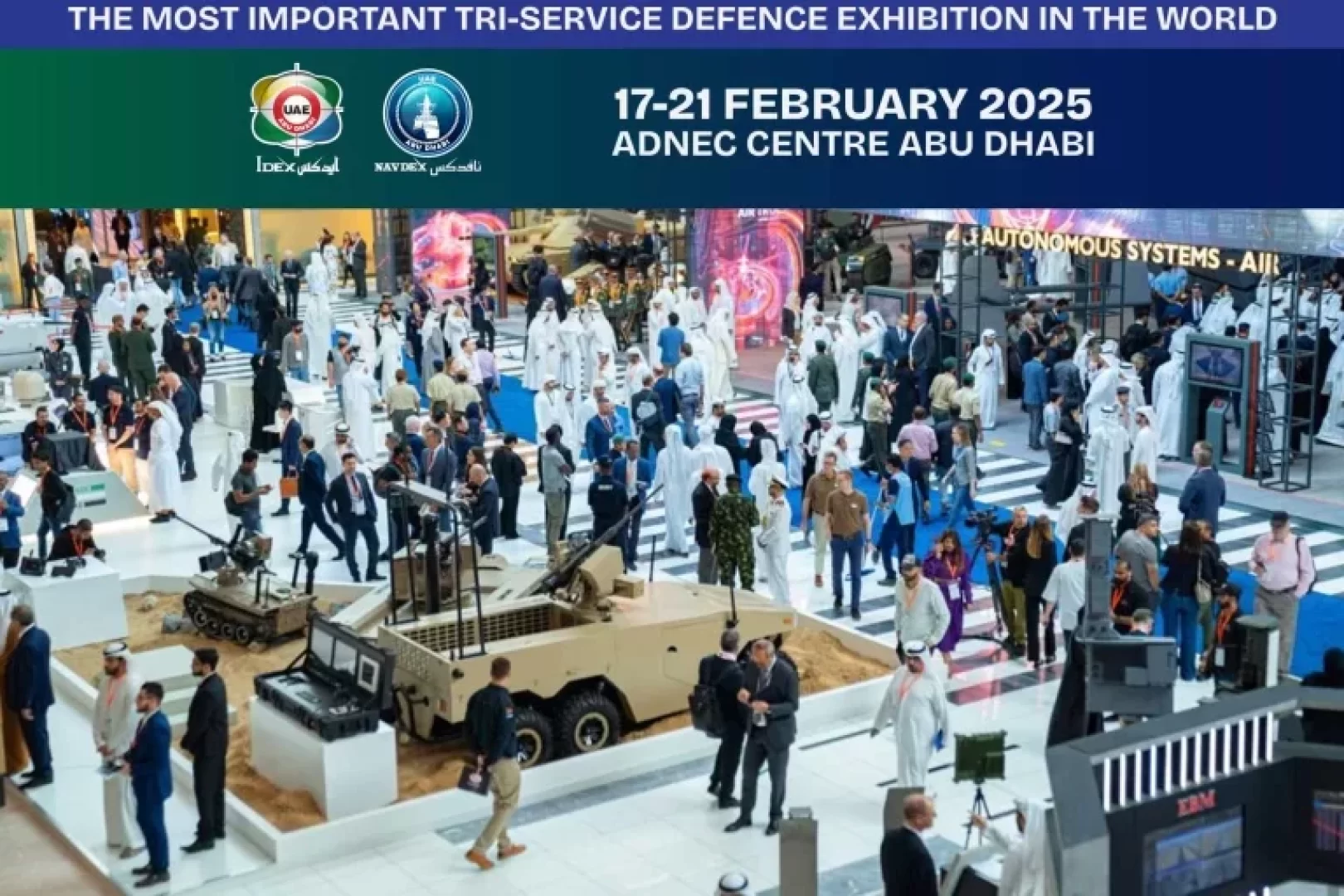 موعد المعرض الدولي الدفاعي IDEX / NAVDEX 2025 في أبوظبي