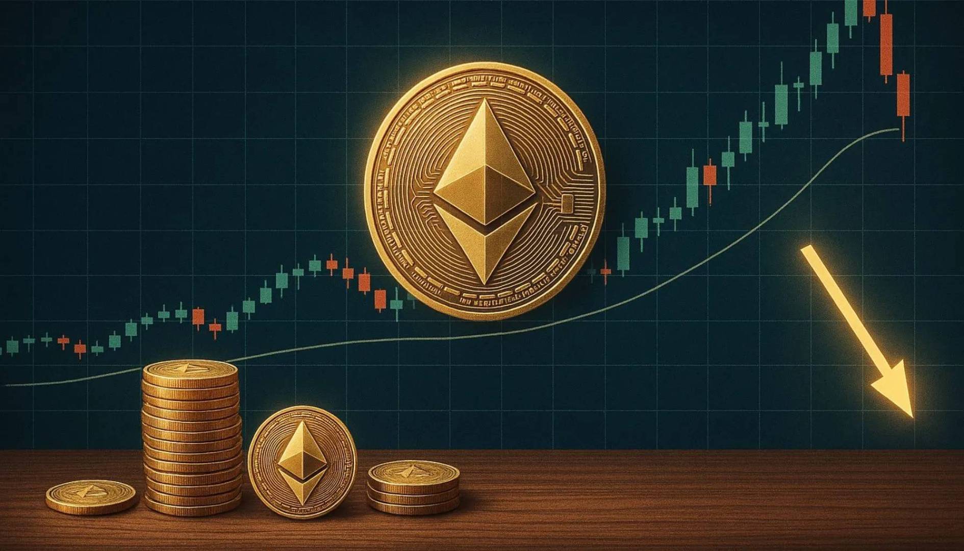 تحذير عاجل لمحترفي التداول.. عملة إيثريوم ETH على وشك انهيار كبير