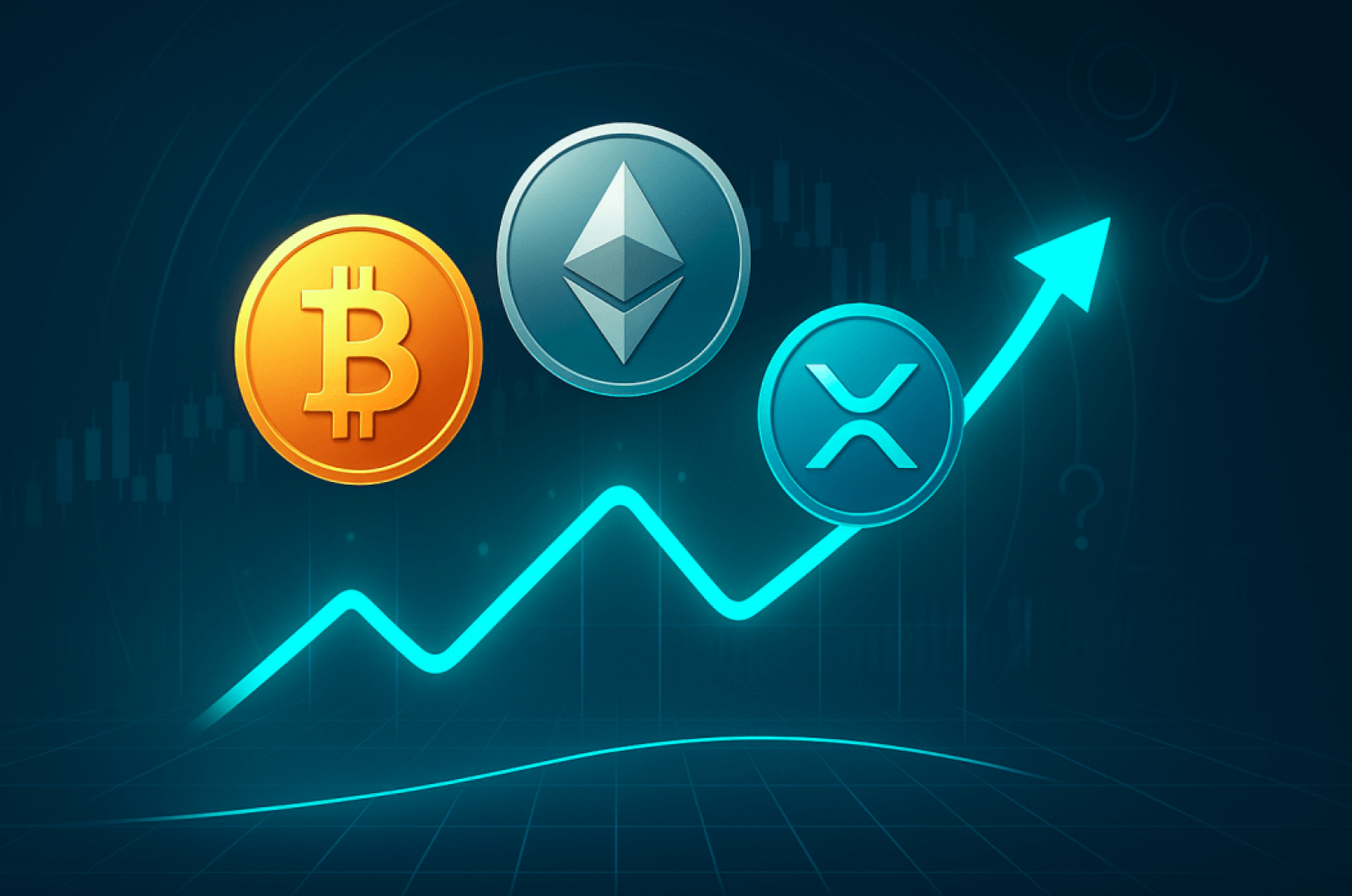عملة بيتكوين BTC قد تنهار بينما تحلق ETH وترتجف XRP