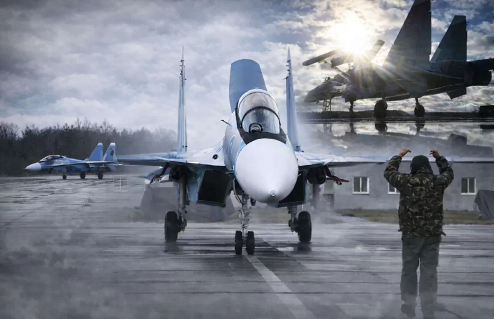 مقاتلات Su-30SM2 جديدة ترفع جاهزية سلاح الجو البيلاروسي قرب الناتو (مصدر الصورة:  Edit from Belarus MoD)