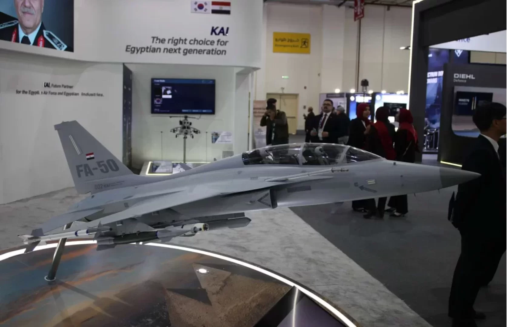 مقاتلة FA-50 تخطف الأضواء في EDEX 2025 بعرض صناعي ضخم للقاهرة (مصدر الصورة: Army Recognition Group)