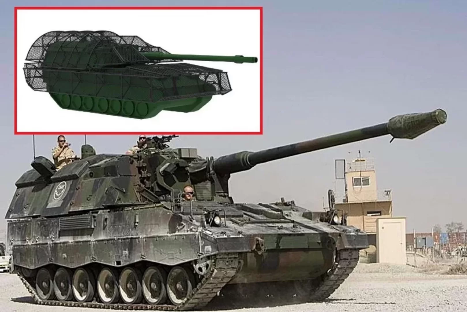 درع جديد ينقذ مدافع هولندا من الطائرات المسيرة الانتحارية (مصدر الصورة: Dutch MoD / COBBS Industries)