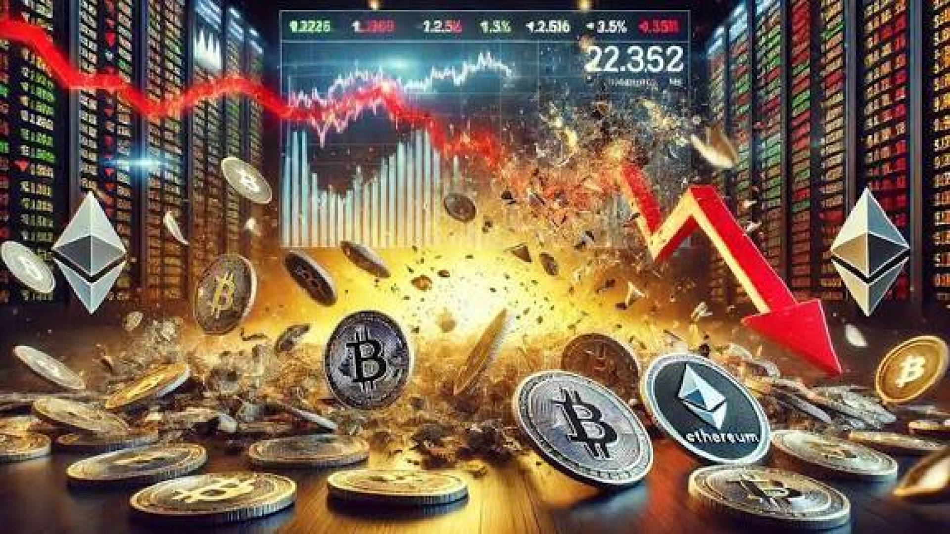 سوق العملات المشفرة يترنح تحت ضغوط البيع ونقص السيولة.. التصفيات الضخمة والخوف الشديد يسيطر على السوق  | النهضة نيوز