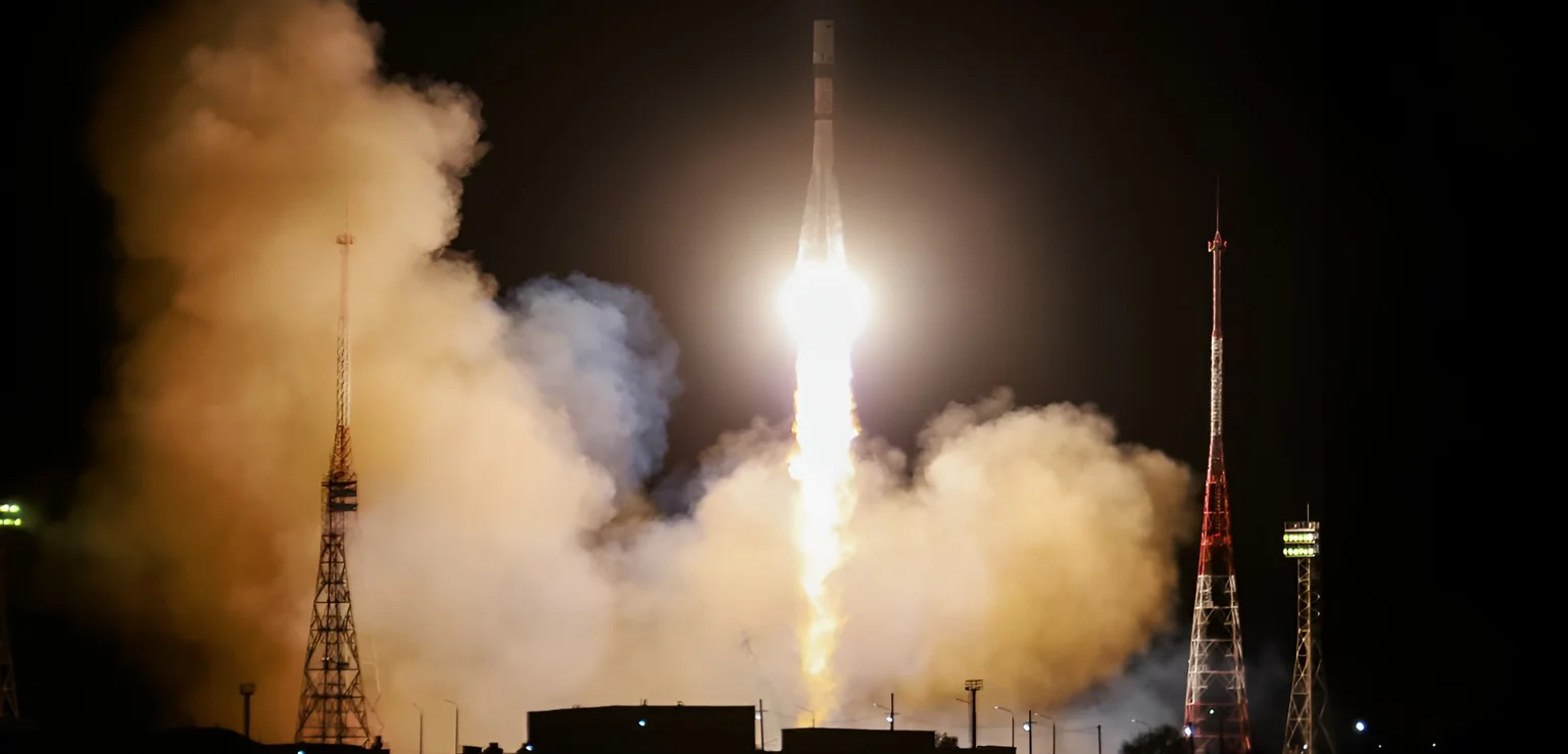 إطلاق صاروخ سويوز-2.1a  ( مصدر الصورة: روسكوزموس )