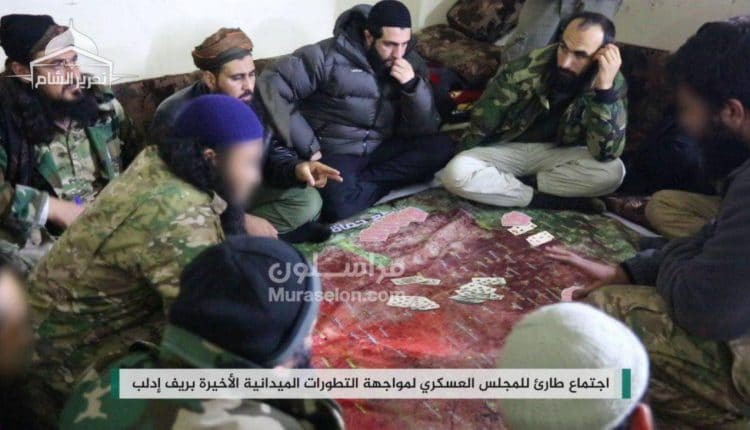 بعد الهزائم المتكررة .. اجتماع قادة المسلحين لبحث وضع ادلب ( صورة )