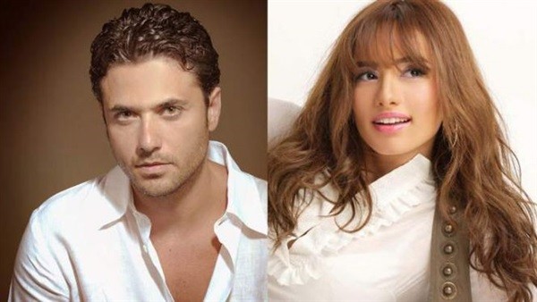 الفنانة زينة والفنان أحمد عز
