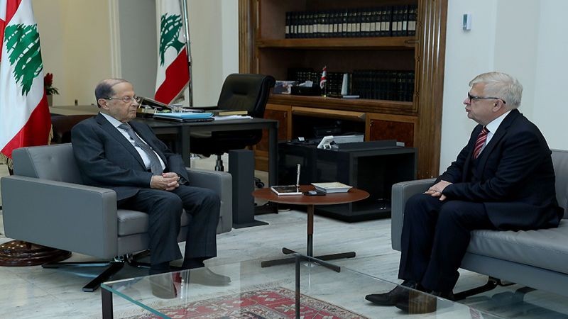 الرئيس عون استقبل السفير الروسي في لبنان