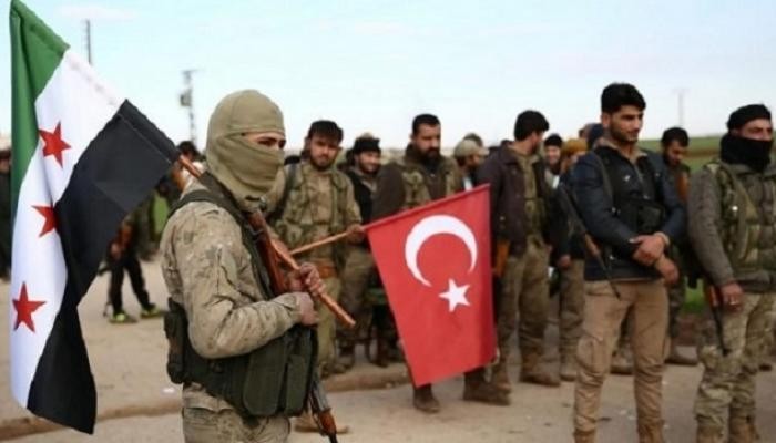 مرتزقة سوريين يتبعون تركيا