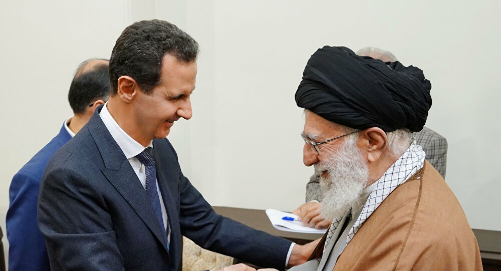الرئيس الأسد برفقة المرشد الأعلى علي خامنئي
