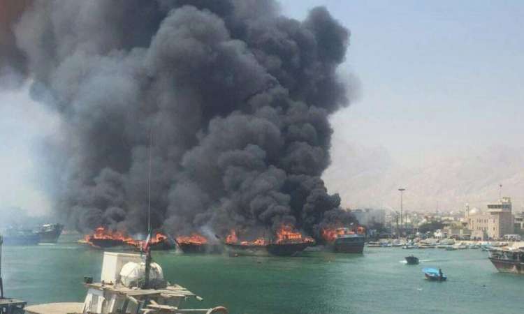 (فيديو) الحرائق الغامضة تضرب ميناء 